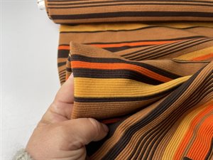Jersey - smalle riller og striber i gule/brune toner